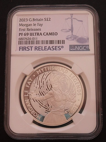 2023 Great Britain 2Pounds, NGC PR 69 DCAM, nice silver coin      #1771 , #55-16