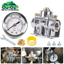 Low Fuel Pressure Regulator Gauge For Holley Carburetor Carb Quick Fuel 12-803