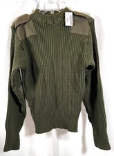 New USMC Woolly Pully Wool Military Service Sweater OD Green Size 38