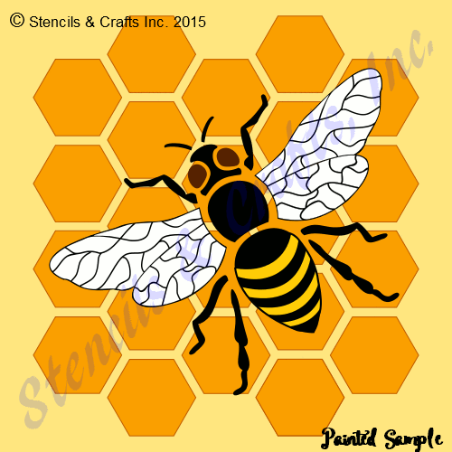 bee stencil honeycomb wings wing stencils template templates pattern craft new bee templates