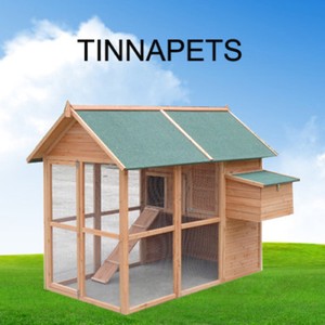 Chicken Coop X Large Rabbit Hutch Guinea Pig House With Egg Cage Big