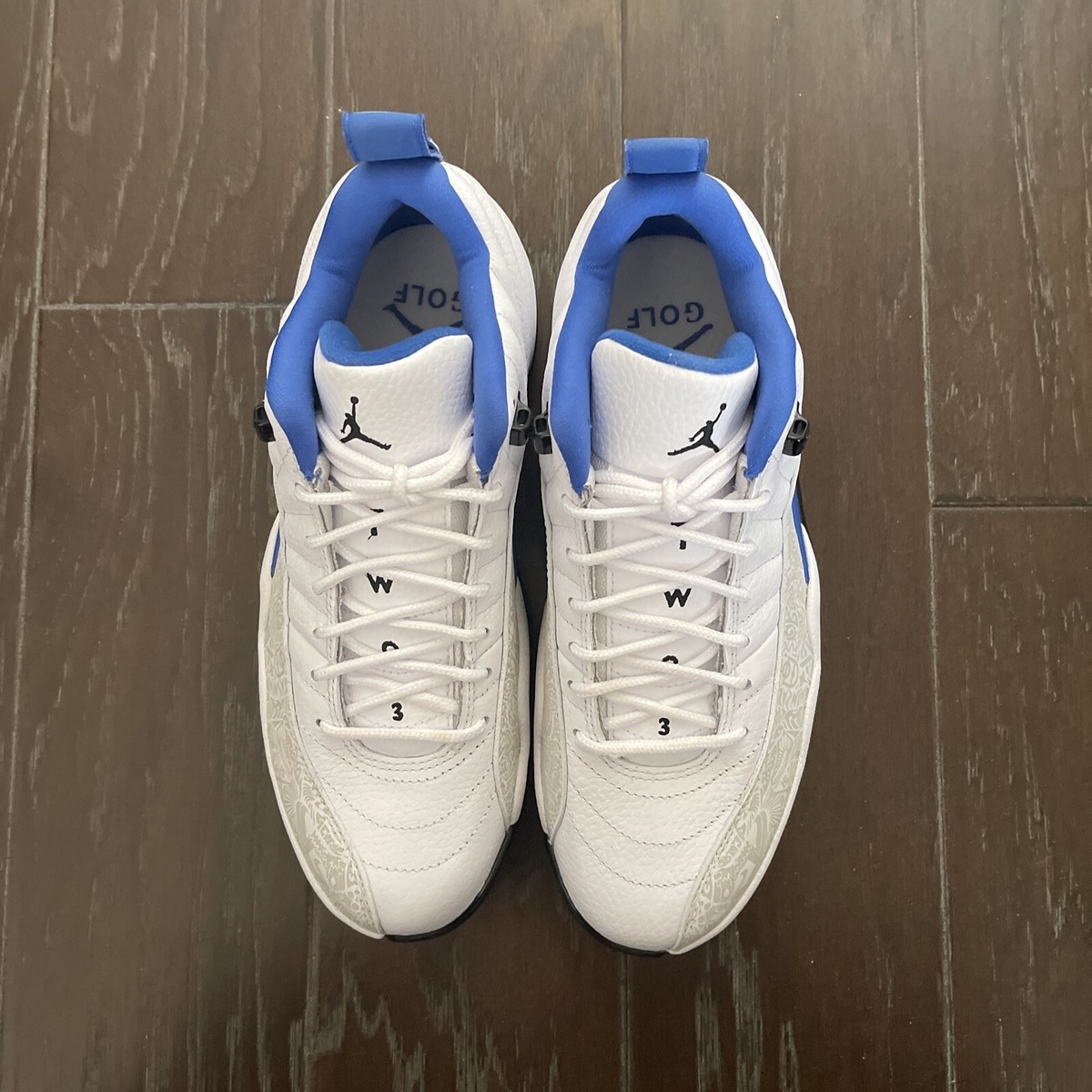 Size 7.5 - Jordan 12 Low White Game Royal 2022 Blue White Y2K Golf