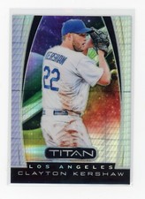 2019 Panini Chronicles Titan Hyper Prizm /299 Clayton Kershaw #13