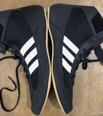 Adidas Wrestling Boxing Shoes Black White YYJ 606004 Men display picture 2