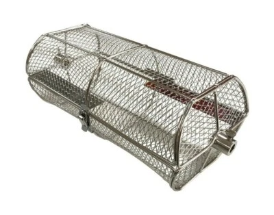 SUNSHINEBBQS Edelstahl BBQ Drehmaschine Spieß Braten Käfig Becher Korb Aufsatz