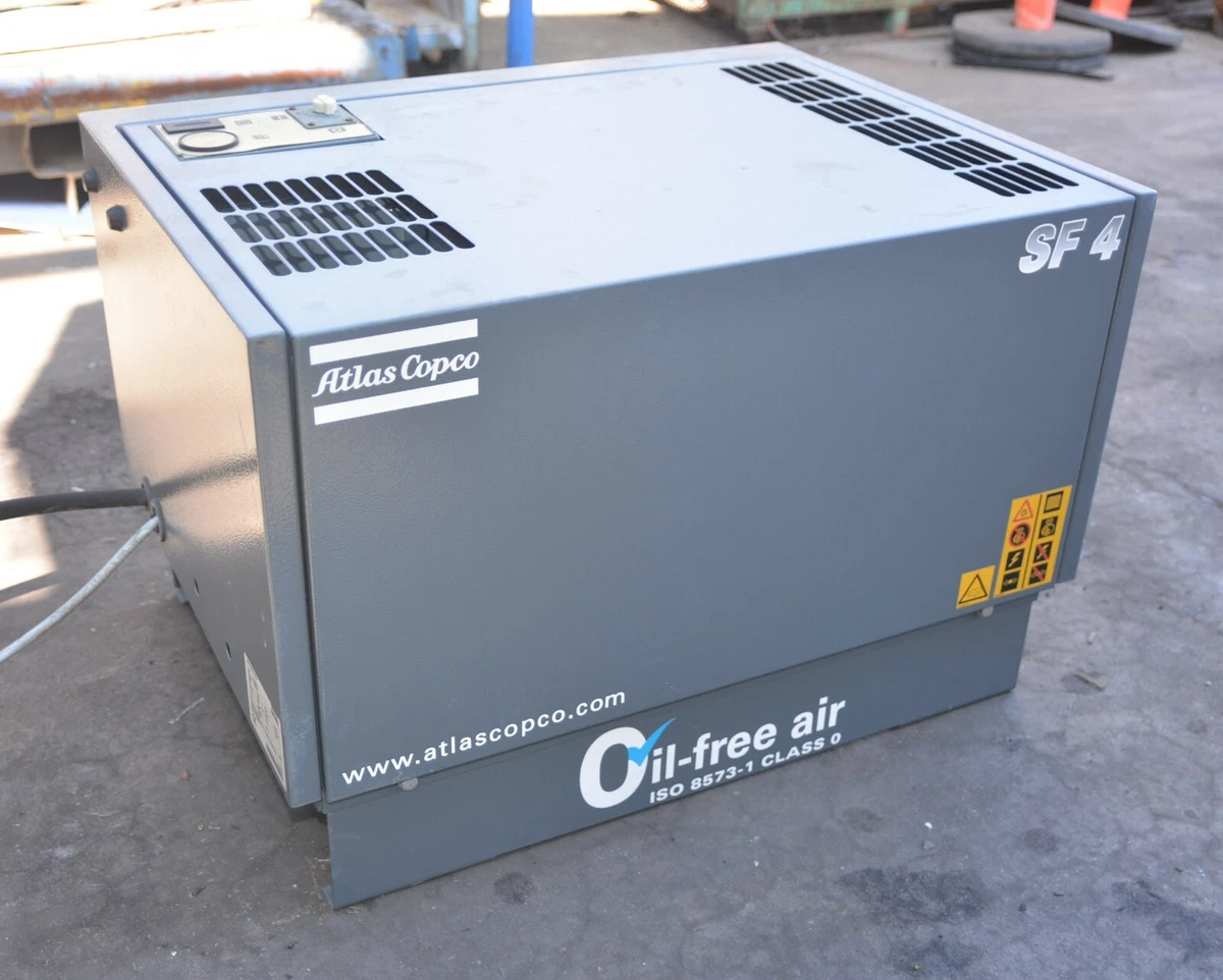 Atlas Copco SF4 oil free scroll Compressor SF4SKID1 3.7kW 5HP 0.4m3/min 
