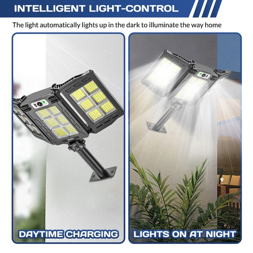 Commercial LED Outdoor Dusk to Dawn Solar Street Light Road Area Lamp - Picture 18 of 21
