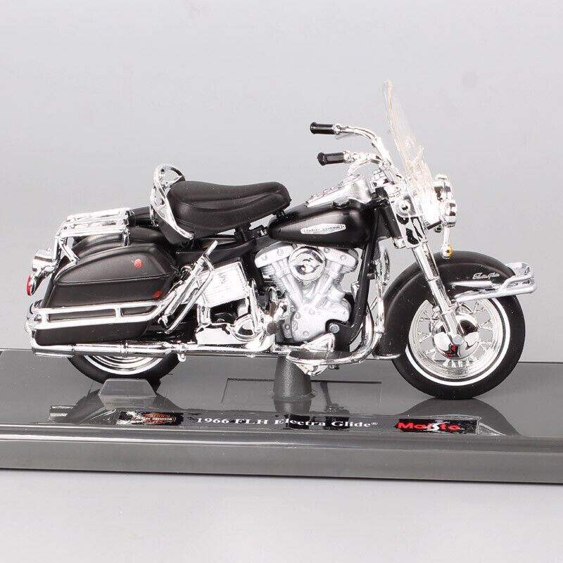 Miniatura Moto Harley-Davidson 1966 FLH Electra Glide Maisto 1:18 - Machine  Cult