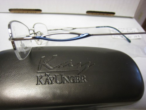 FLEUR DE LIS Eyeglass Frames TURIN in BLUE 50-18-135 - Picture 2 of 3