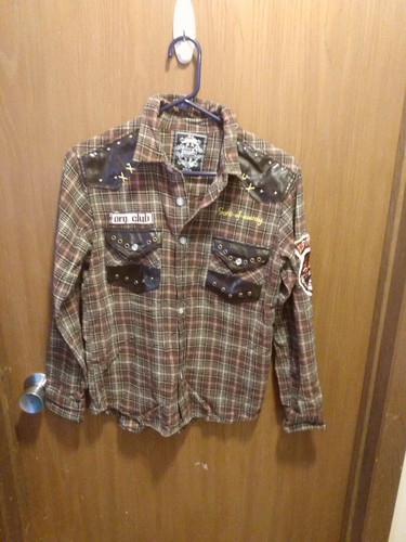 Flannel Faux Leather Shirt Original 