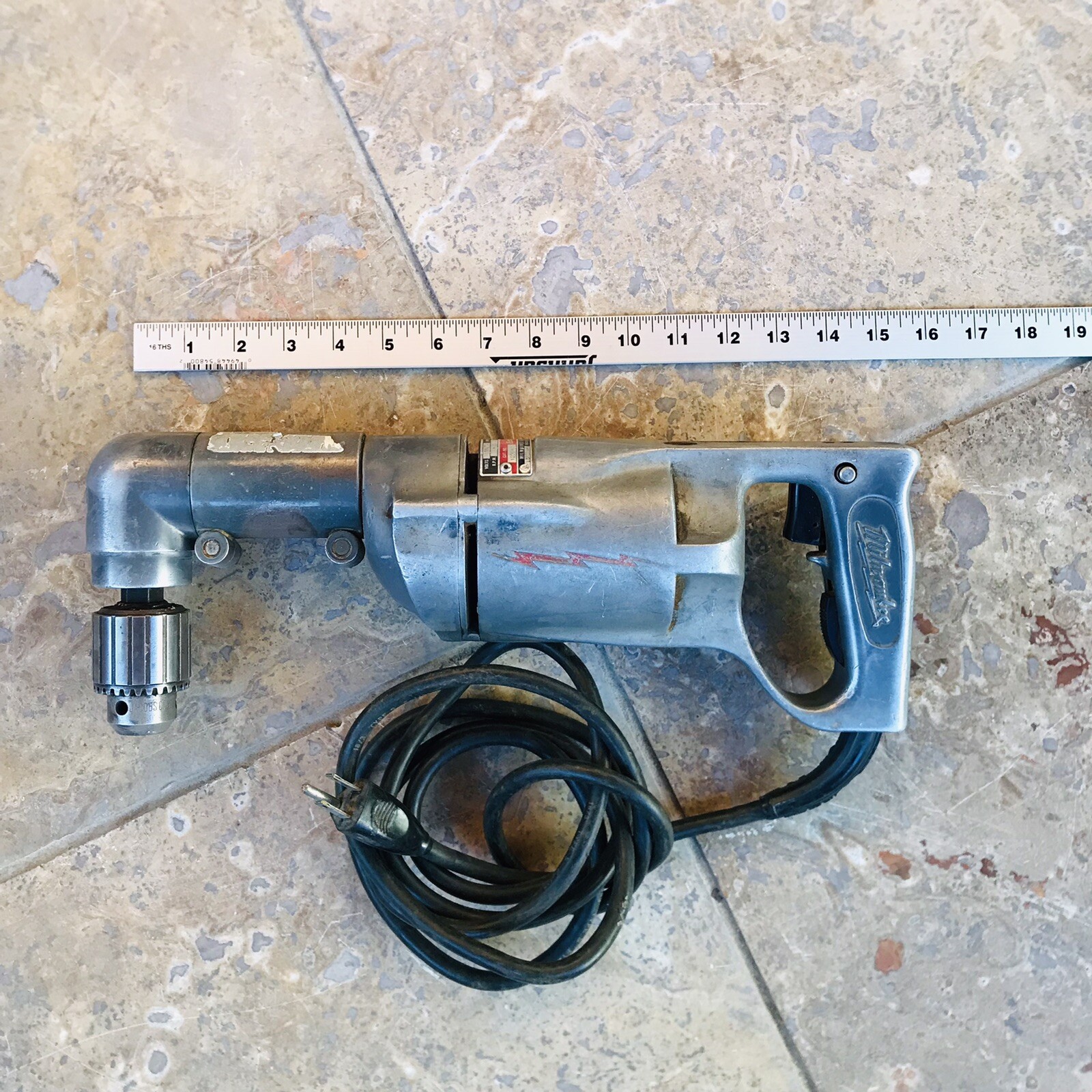 Vintage Milwaukee Heavy Duty Right Angle 1/2" Drill