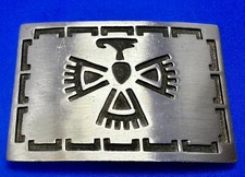 Southwestern Style Thunderbird Symbol Native American Indian Art Belt Buckle