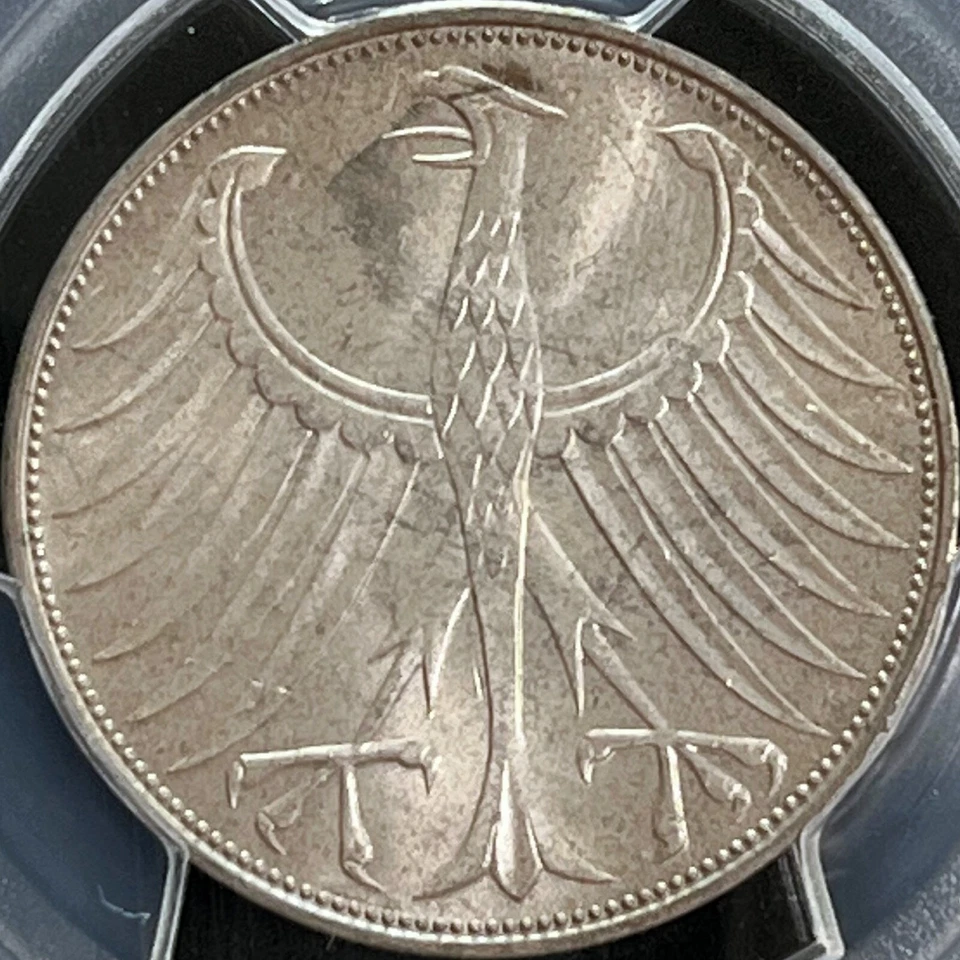 GERMANY. 1974, 5 Mark, Silver, D - PCGS MS65 - Munich, Toned - Image 4 of 4