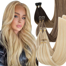 1G Stick I-Tip Glue Pre bonded Keratin 100 Remy Human Hair Extensions Highlight