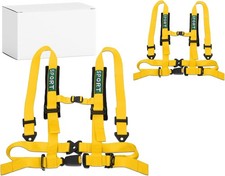 Pair Of 2 4 Point Racing Car Harness Sport Quick Release Safety Seat Belt