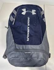 Zaino Under Armour Hustle 3.0 blu argento borsa da viaggio per laptop scuola escursionismo