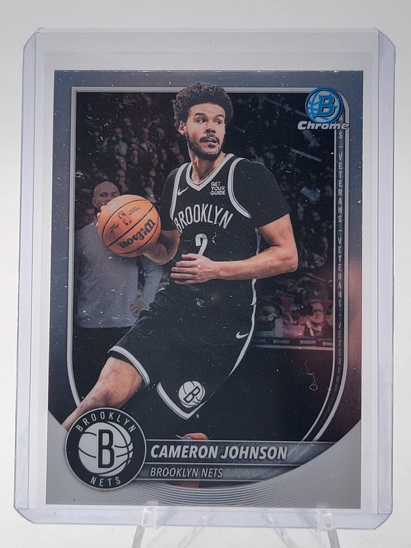 CAMERON JOHNSON 2025-26 BOWMAN CHROME VETERANS #BCV-61 NETS Q2091