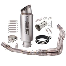 For Kawasaki Z900 2017- 24 Whole Exhaust System Header Link Pipe Muffler Slip On