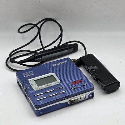 Sony MZ-R90 MiniDisc Recorder Walkman Silver w/ 3x Remote Controls