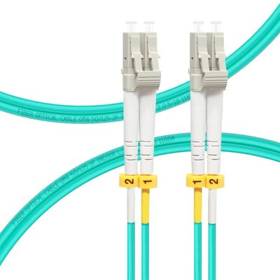 Fibre Optic Kabel, LC-LC, Multimode, 0.5m, 40/100G, LSZH, Ethernet, Indoor