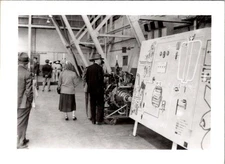 1950s Jet Engine Technical Demonstration Photograph Industrial Tour Schematic