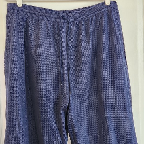 Turfer Sport Mens XL Track Pants Navy 32" Inseam Ankle Zip Lined Pockets - Picture 8 of 12
