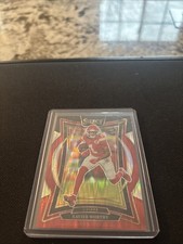 2024 Panini Select - Concourse Xavier Worthy #32 Black & Red Shock Prizm (RC)