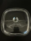 PYREX CORNINGWARE P-7-C Vintage Replacement Clear Glass Square Lid