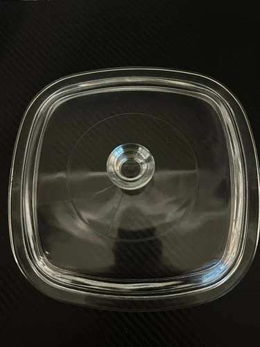 PYREX CORNINGWARE P-7-C Vintage Replacement Clear Glass Square Lid
