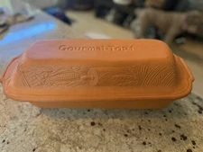 Vintage Gourmet Topf Rectangular Clay Baking Dish
