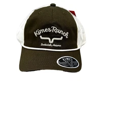 Kimes Ranch Hulett Trucker Hat Cap Snapback Mens Army Cowboy Landman Western NEW