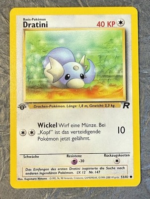 Pokémon TCG - Deutsch - Dratini - #53/82 - 1. Edition - Team Rocket Set - 2000