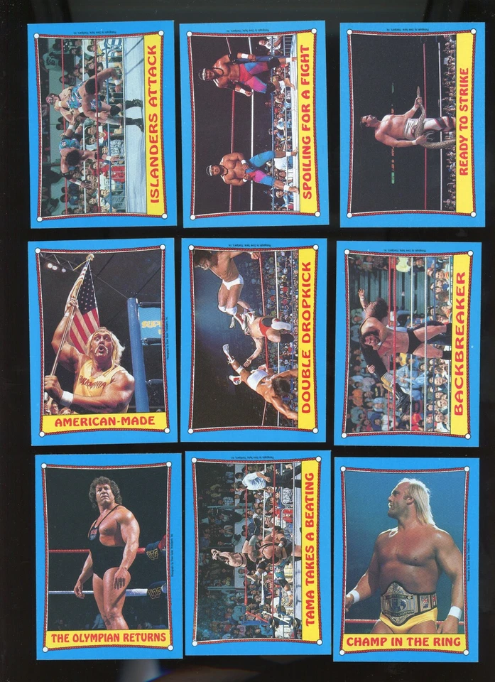 1987 Topps WWF Wrestling Misc. Stickers (13) and Cards (37) + Wrapper Hulk Hogan - Image 4 of 4
