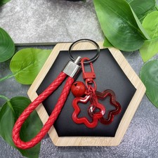 5 Stainless Steel Star Bell Charms Wristlet Keychain New Free Ship C582