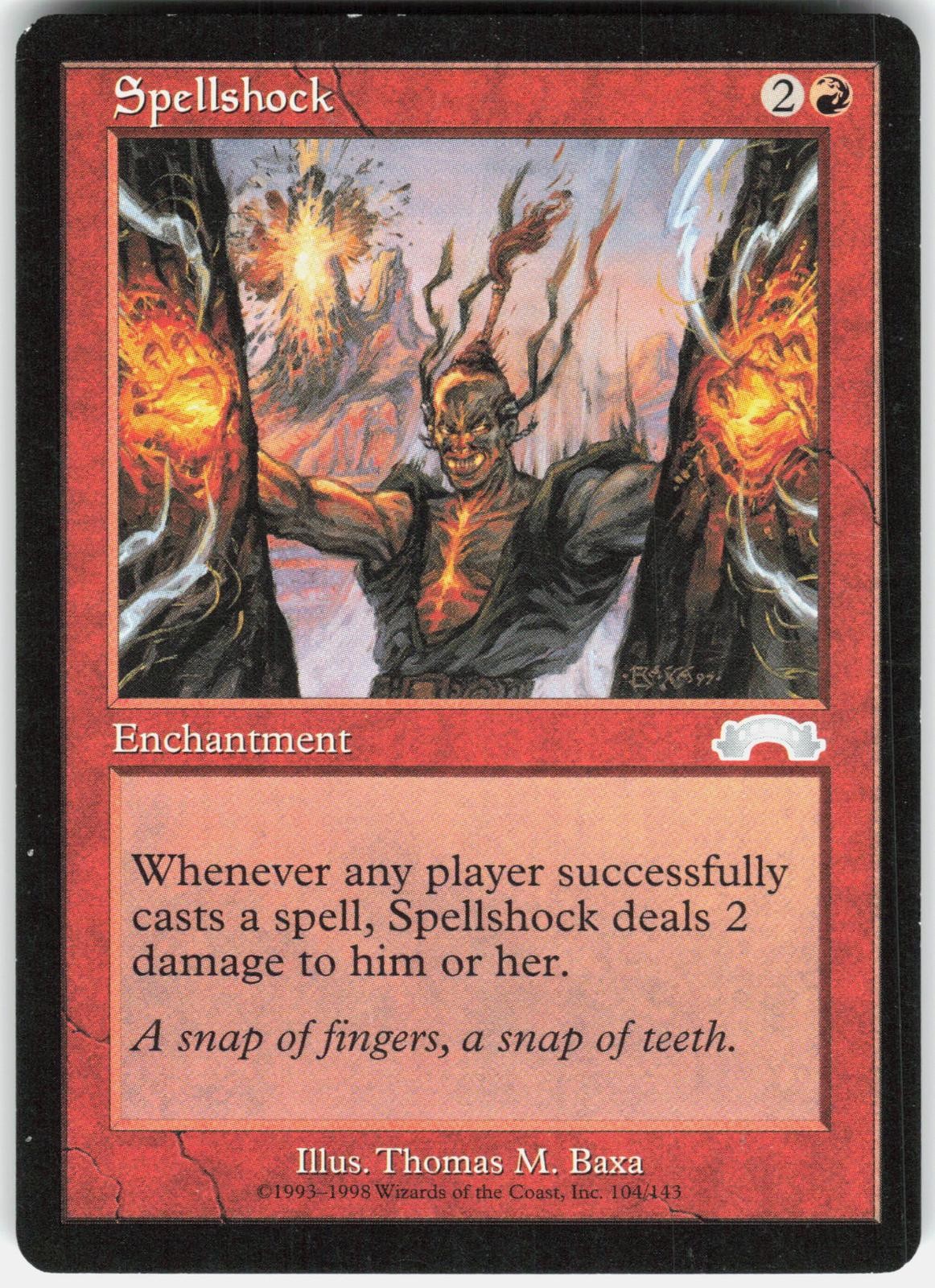Spellshock 104 Uncommon Exodus Magic: The Gathering Lightly Played