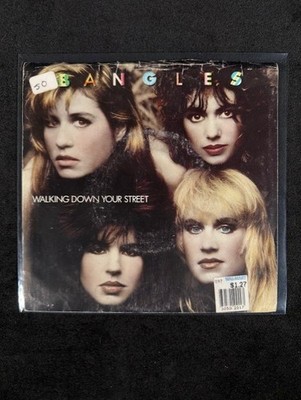Bangles ~ Walking Down Your Street/Let It Go 7'' 45 w Pic. Sleeve 1987 CBS VG/VG