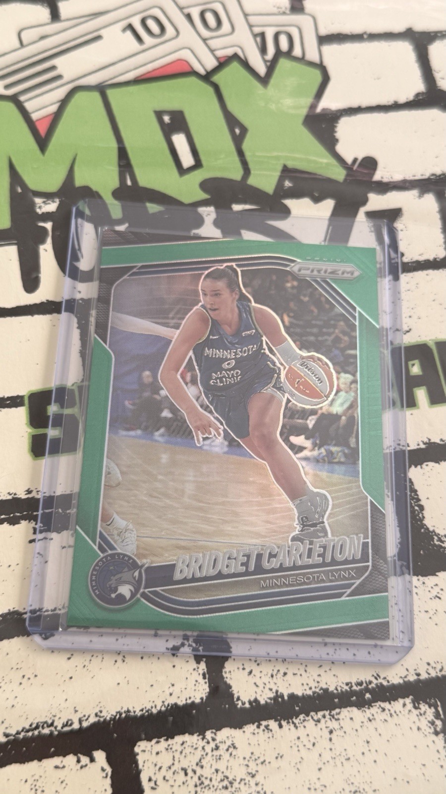 2025 Panini Prizm WNBA Bridget Carleton Green Prizm Minnesota Lynx