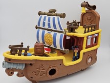 2013 Disney Jake e i pirati dell'Isola che non c'è BUCKEY 16" nave + figurina INCOMPLETA