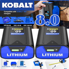 1 2PACK For Kobalt 40v MAX 8.0 Ah Extended Run Li-Ion Battery KB440-03 KB540-06