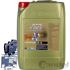 20L CASTROL EDGE TITANIUM 5W40 für VW 505.00/01 MB 226.5 229.51 FORD M2C917-A