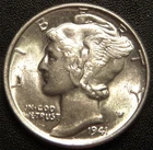 1941 Mercury Dime - Uncirculated Coin