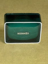 New HERMES Perfumed Soap Eau D'Orange Verte 0.8 oz Travel Size Paris Hard Case