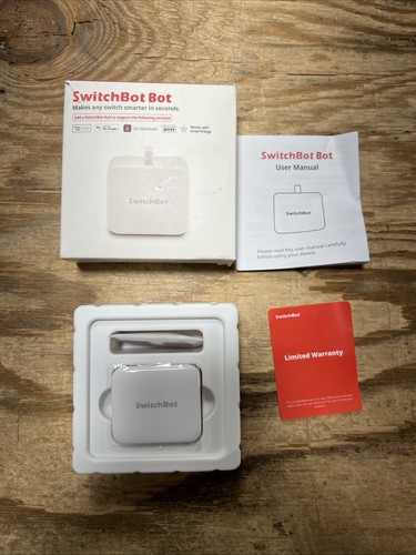 SwitchBot Bot Wireless Smart Switch Button Pusher Home Automation Alexa White Fs