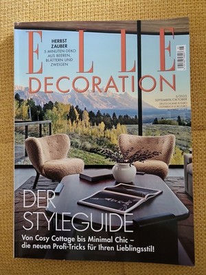 ELLE DECORATION Nr. 5 SEPTEMBER/OKTOBER 2025 DER STYLEGUIDE  HERBST ZAUBER COSY