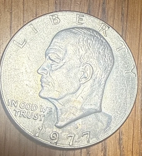 1977-P Eisenhower Dollar — photo from the most recent tracked eBay sale