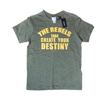Image of Diesel Green Yellow Rebels Destiny Short Sleeve Tee Shirt Boys Logo NWT 10