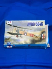 Amodel Avro 504K model airplane kit damaged box sealed bag complete