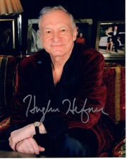 HUGH HEFNER Signed 8x10 Photo w/ Hologram COA