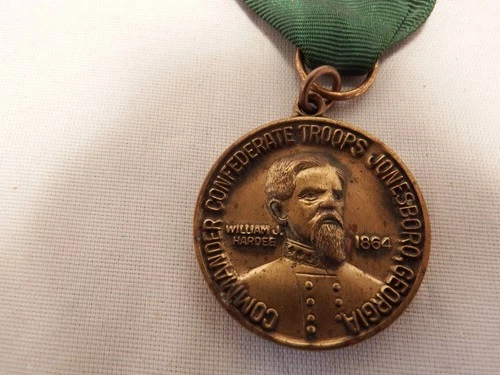 1964 Civil War Centennial Medal 1 1/8" Battle of Jonesboro GA Bronze Wm J Hardee