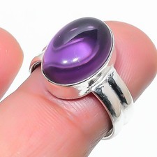 Purple Amethyst Gemstone Handmade 925 Sterling Silver All Size Ring For Gift